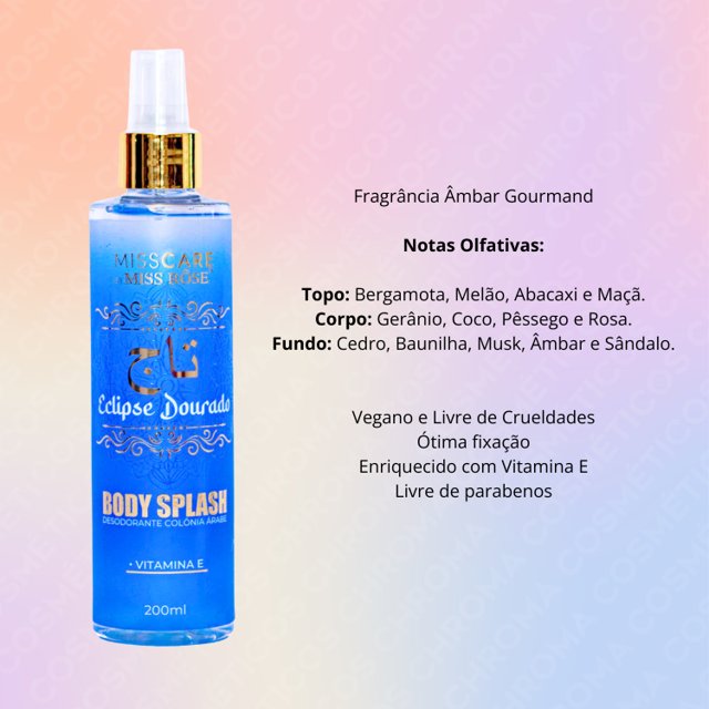 Body Splash Eclipse Dourado – Miss Rôse™