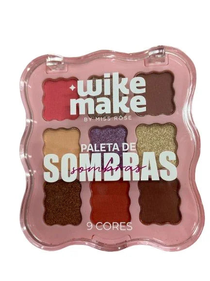 Paleta de Sombras Wike Make – 9 Cores | 4 Estilos Incríveis™