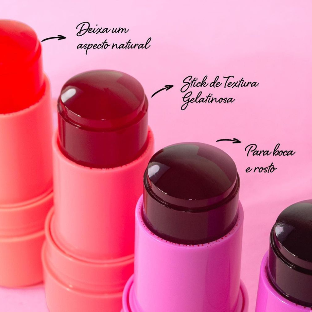 Blush Stick Jelly Tint 2 em 1 Febella – Rosto e Boca™