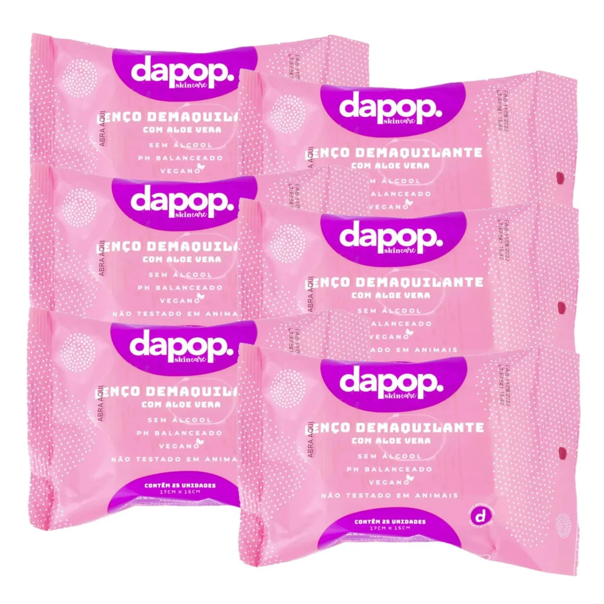 Lenço Demaquilante Dapop – 3 versões para cada tipo de cuidado, Vegano™