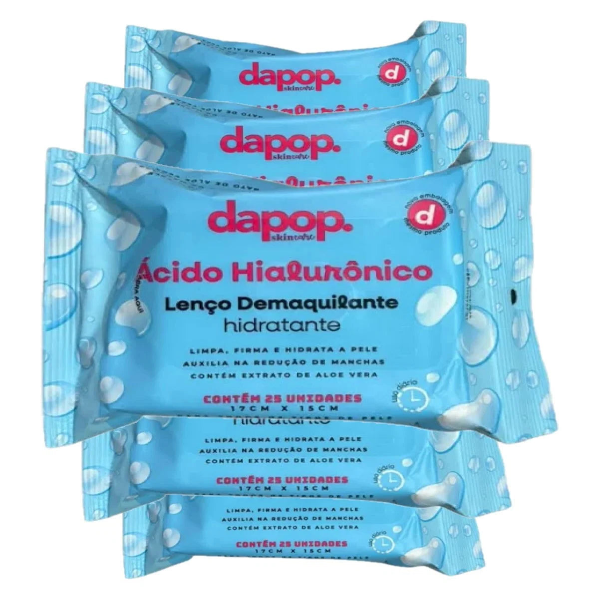 Lenço Demaquilante Dapop – 3 versões para cada tipo de cuidado, Vegano™
