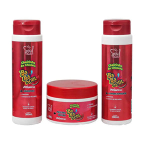 Kit Shampoo, Condicionador e Máscara Capilar Babasoul Melancia™