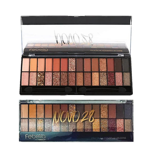 Paleta de Sombras Febella, Novo 28 Cores™