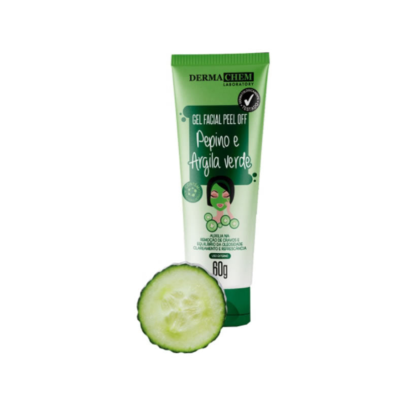 Gel de Limpeza Facial Pepino e Argila Verde, Dermachem™
