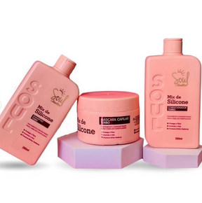 Kit Shampoo, Condicionador e Máscara capilar, Mix De Silicone™
