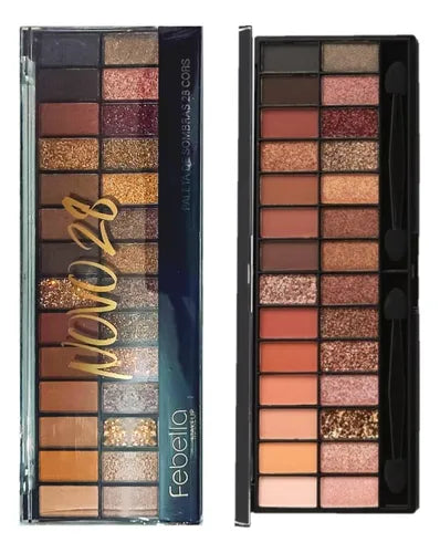 Paleta de Sombras Febella, Novo 28 Cores™