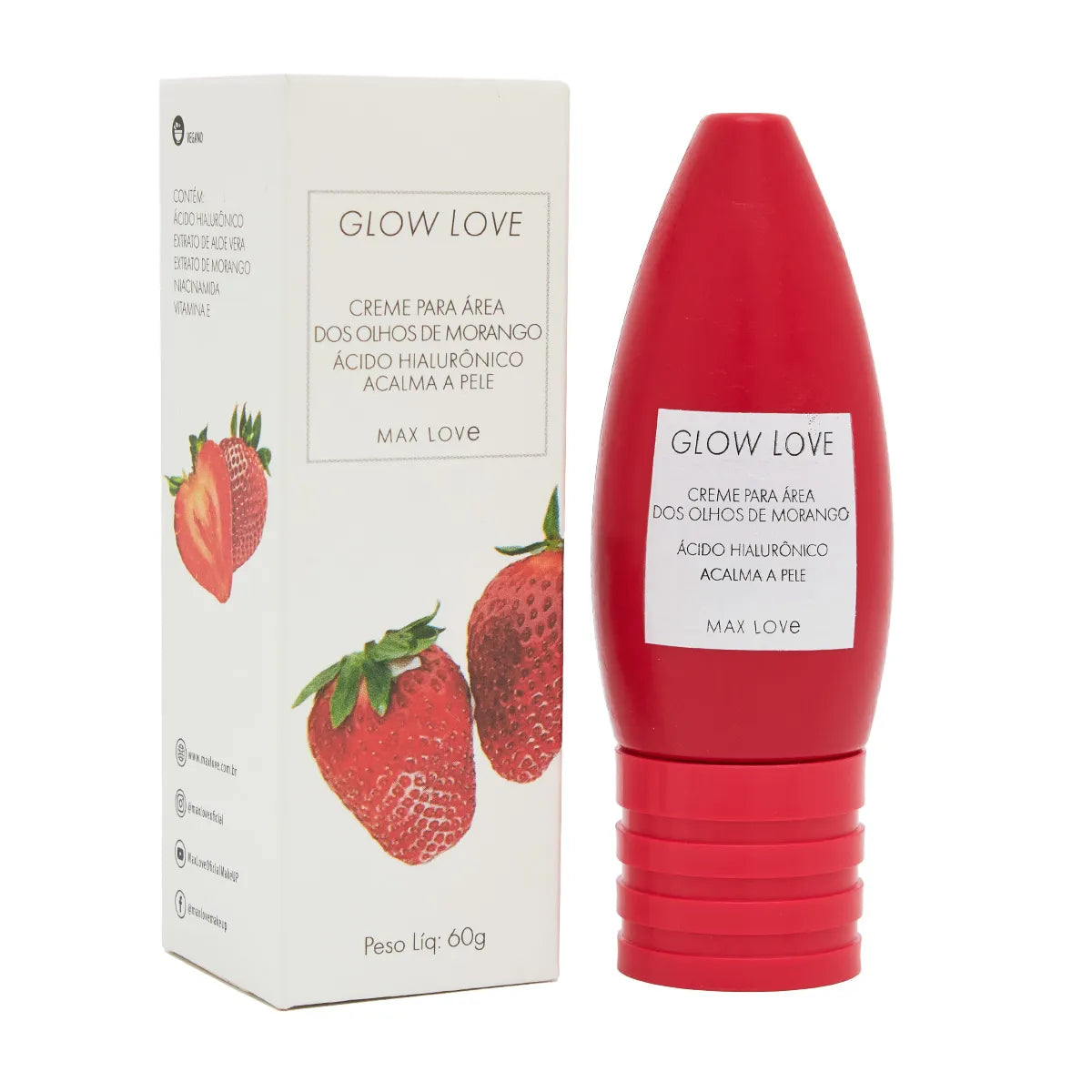 Cremes para Área dos Olhos da linha Glow Love da Max Love™