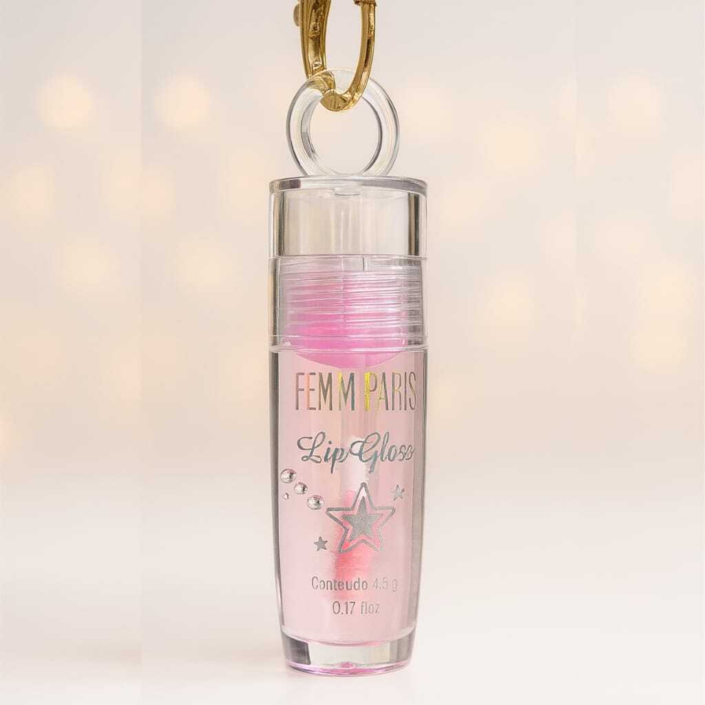 LIP GLOSS MÁGICO, CHAVEIRO COELHO FOFO – FEMME PARIS™